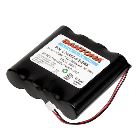 Dantona Battery, L74A52-4-3-2WX L74A52-4-3-2WX